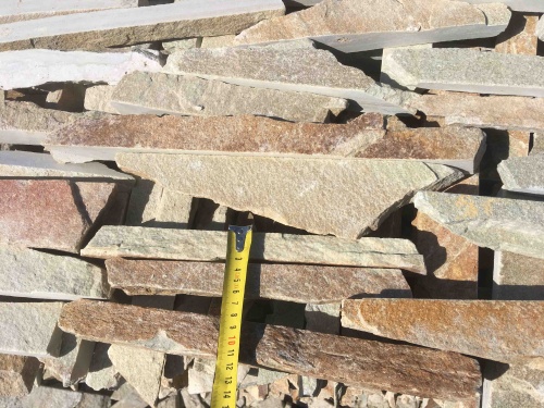 Горбушка златолит золотистый для облицовки купить в Астрахани