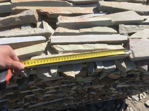 Горбушка златолит золотистый для облицовки купить в Астрахани